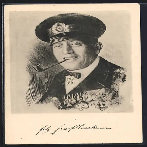 AK Felix Graf von Luckner mit Orden