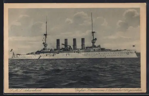 AK Kriegsschiff SMS Scharnhorst, Ostasiengeschwader