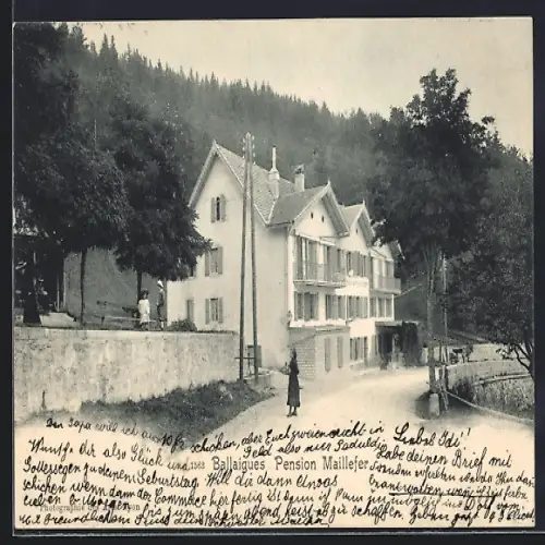 AK Ballaigues, Pension Maillefer am Waldrand