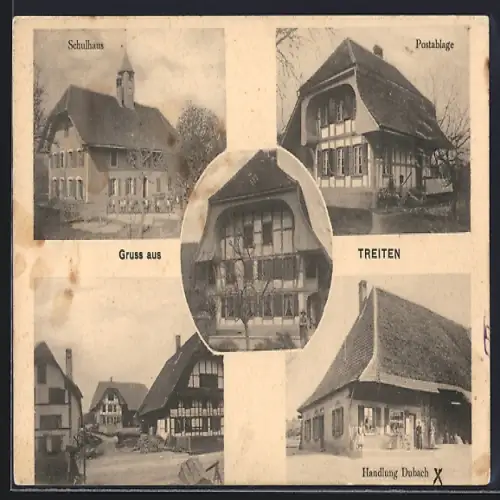 AK Treiten, Handlung Dubach, Schulhaus und Postablage