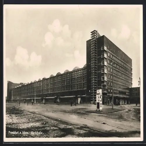 AK Frankfurt-Ostend, Blick auf die Markthalle