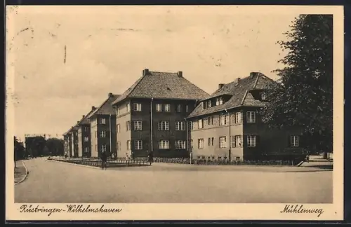 AK Rüstringen-Wilhelmshaven, Partie im Mühlenweg
