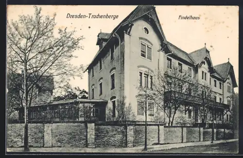 AK Dresden-Trachenberge, Partie am Findelhaus