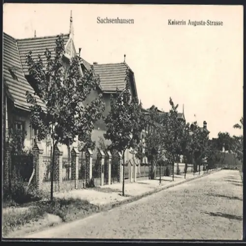 AK Sachsenhausen / Mark, Partie in der Kaiserin Augusta-Strasse