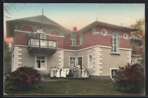 AK Dresden-Blasewitz, Waldpark-Krankenanstalt, Gartenhaus, Blasewitzer Strasse 61