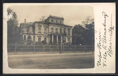 Foto-AK Dresden-Blasewitz, Villa St. Petersburg, Residenzstrasse 36
