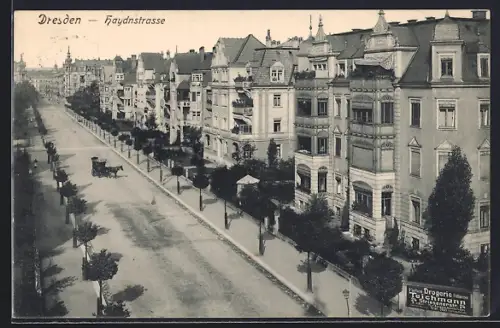 AK Dresden, Bürgerhäuser an der Haydnstrasse