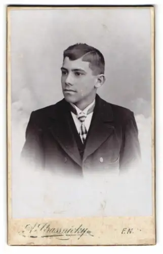 Fotografie A. Strassnicky, Enns, Elegantes Porträt eines jungen Mannes