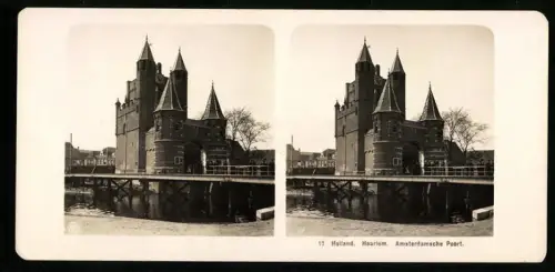 Stereo-Fotografie NPG, Ansicht Haarlem, Amsterdamsche Poort