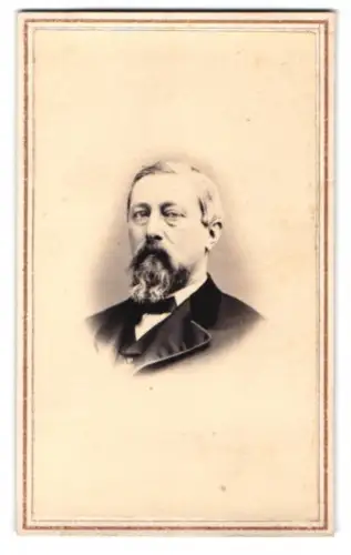 Fotografie Fred`k Ulrich, New York, Bowery 156, Porträt Eugen Sieber mit Bart, 1865