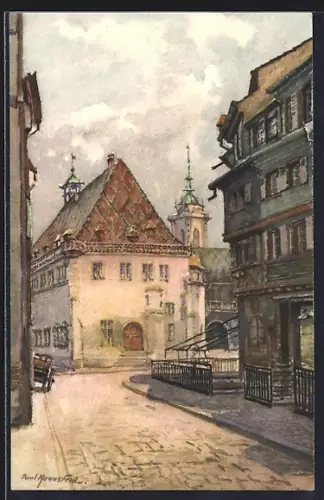 Künstler-AK Colmar, Rue des Tanneurs