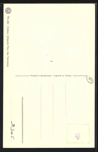 Künstler-AK Colmar, Rue des Tanneurs