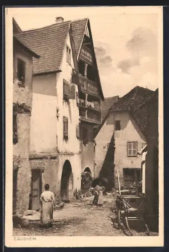 AK Eguisheim, Ortsansicht