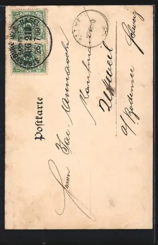 AK Rixheim, Kirche mit Pfarrhaus