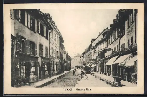 AK Thann, Grande Rue, Strassenpartie