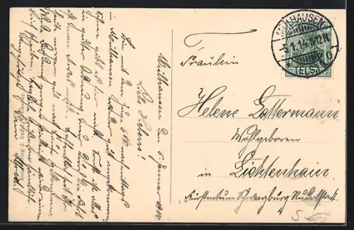 AK Mülhausen i. Els, Kaserne 3. Bad. Dragoner-Regiments Prinz Karl Nr. 22