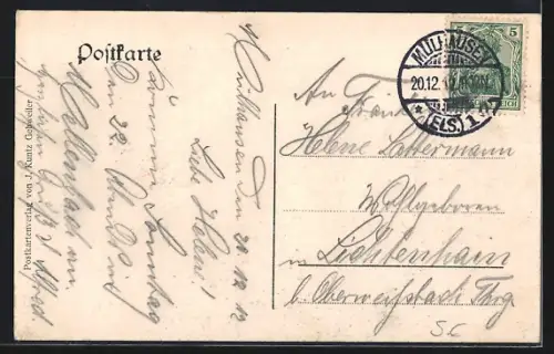 AK Mülhausen /O. Els, 3. Bad. Dragoner-Regiment Prinz Karl No. 22