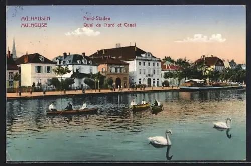 AK Mulhouse, Quai du Nord et Canal
