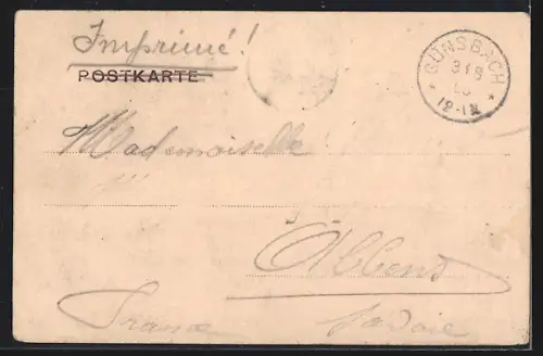 AK Münster i. E., Strassenpartie mit Kindern