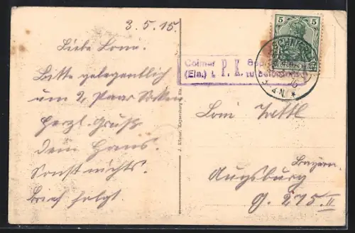 AK Urbeis i. Ob. Els., Faudé-Turm, Panorama