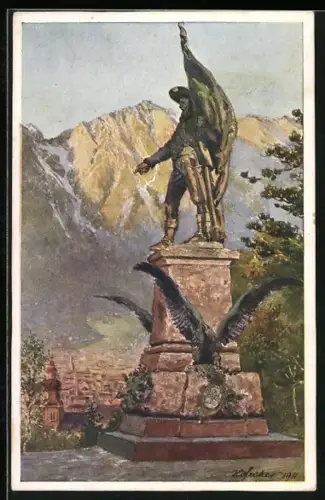 Künstler-AK Innsbruck, Andreas Hofer-Monument