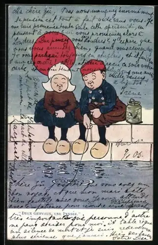 Künstler-AK George Edward Shepheard: Zwei Seelen, ein Gedanke, Liebespaar