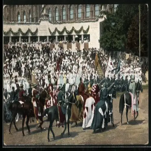 AK Kaiserhuldigung 1908, König Rudolf von Habsburg