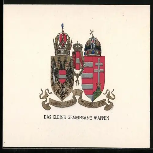 AK Das kleine gemeinsame Wappen von Österreich, Rotes Kreuz