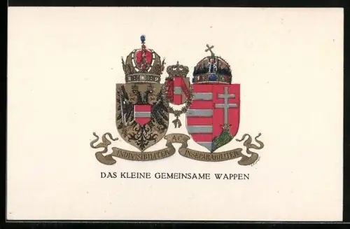 AK Das kleine gemeinsame Wappen von Österreich, Rotes Kreuz