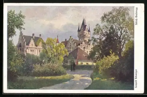 Künstler-AK Leopold Schweiger: Grafenegg /N.-Oe., Schloss Grafenegg