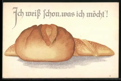 AK Erotik, Brotstange und Brotlaib