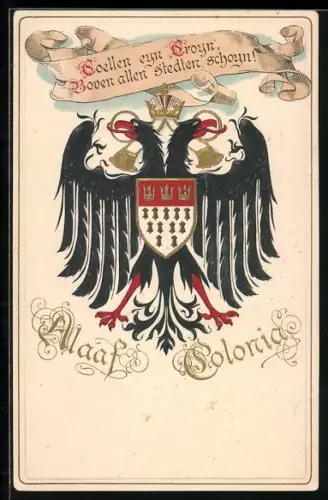 AK Alaaf Colonia, Wappen im Fasching