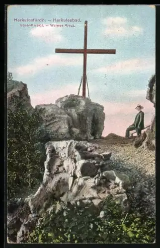 AK Herkulesbad, Weisses Kreuz