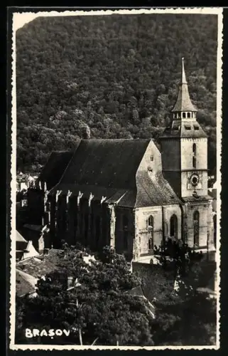 AK Brasov, Kirche aus der Vogelschau