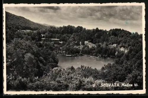 AK Szováta, Ortsansicht aus der Vogelschau