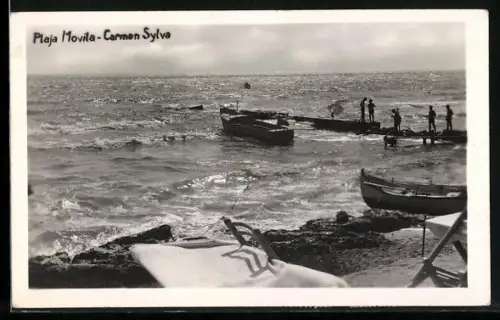 Foto-AK Carmen-Sylva, Plaja Movila