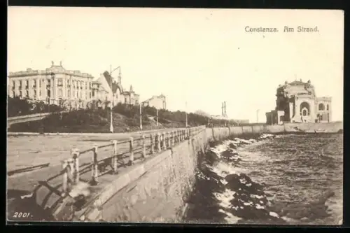 AK Constanza, Strassenpartie am Ufer