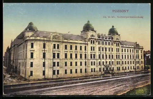 AK Pozsony, Cs. es. kir. hadtestparancsnoksag