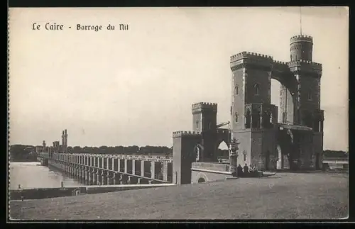 AK Le Caire, Barrage du Nil