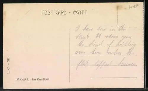 AK Cairo, Kasr-El-Nil Street