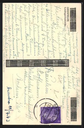 AK Gebweiler, Blick auf die Leodegariuskirche