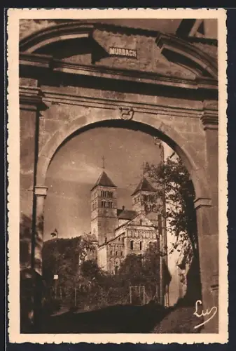 AK Murbach /Haut-Rhin, La Porte et l`Abbaye