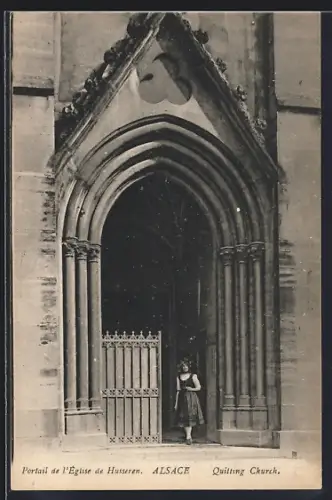 AK Husseren, Portail de l`Église de Husseren
