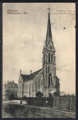 AK Mülhausen i. Els., Église protestante St. Paul