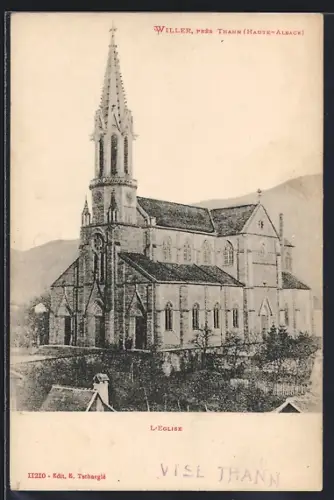 AK Willer /Thann, L`Église