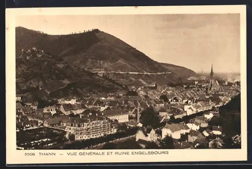 AK Thann, Vue générale et ruine Engelsbourg