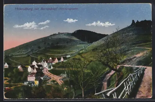 AK Hohrodberg, Ortsansicht mit Barrenkopf