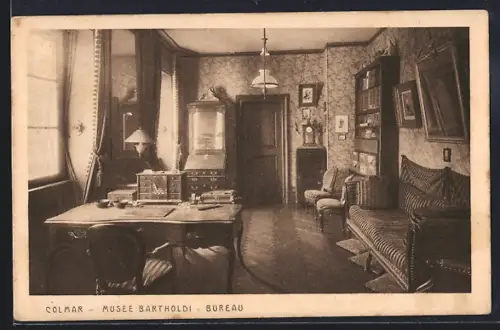 AK Colmar, Musée Bartholdi, Bureau