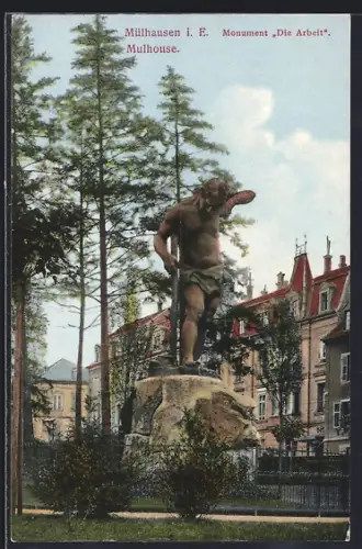 AK Mulhouse, Monument Die Arbeit