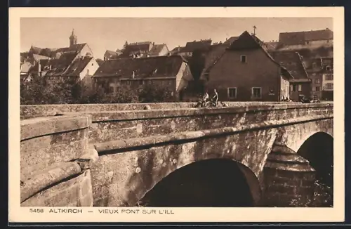 AK Altkirch, Vieux pont sur l`Ill